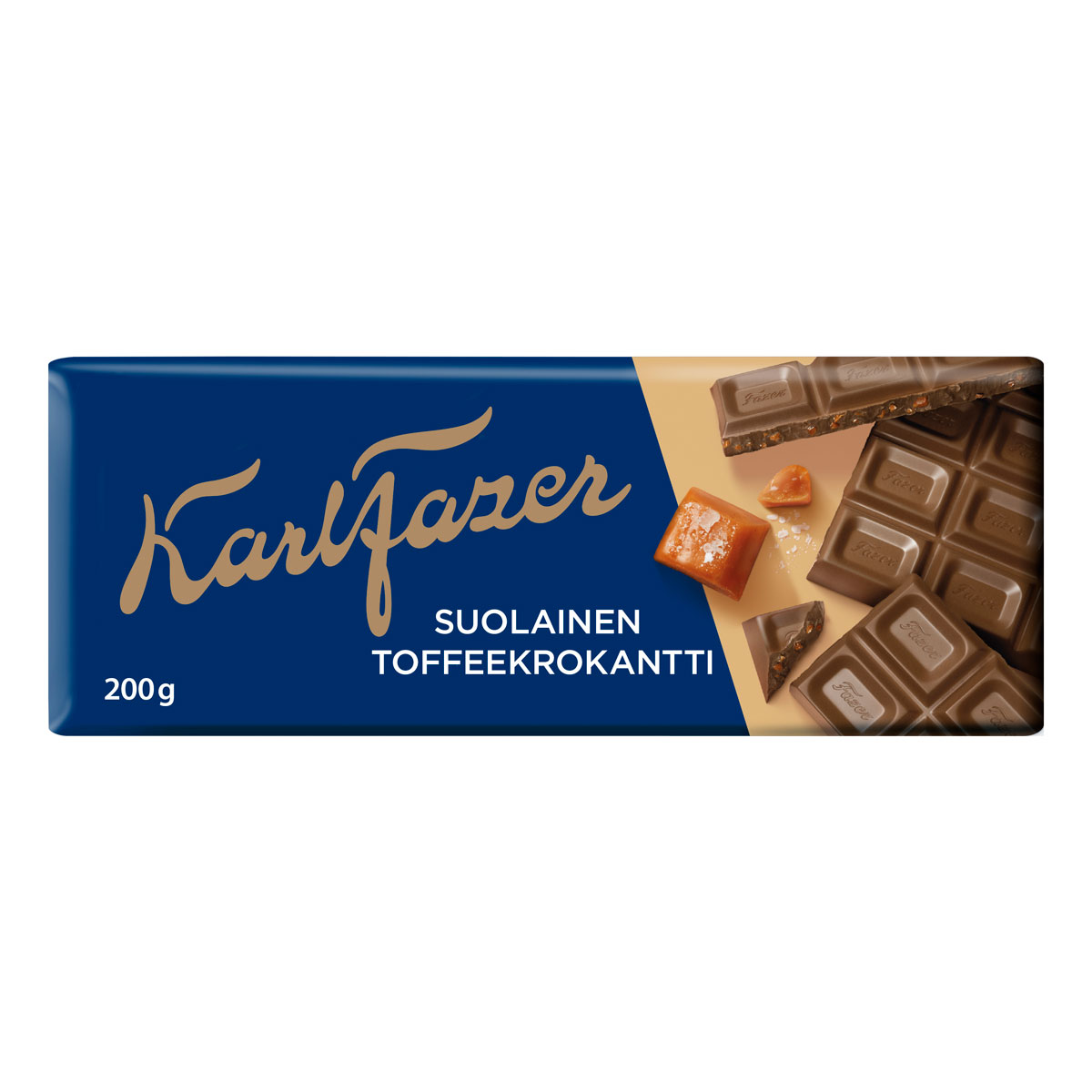 Fazer® Salty Toffee Crunch Milk Chocolate Bar Lars Own