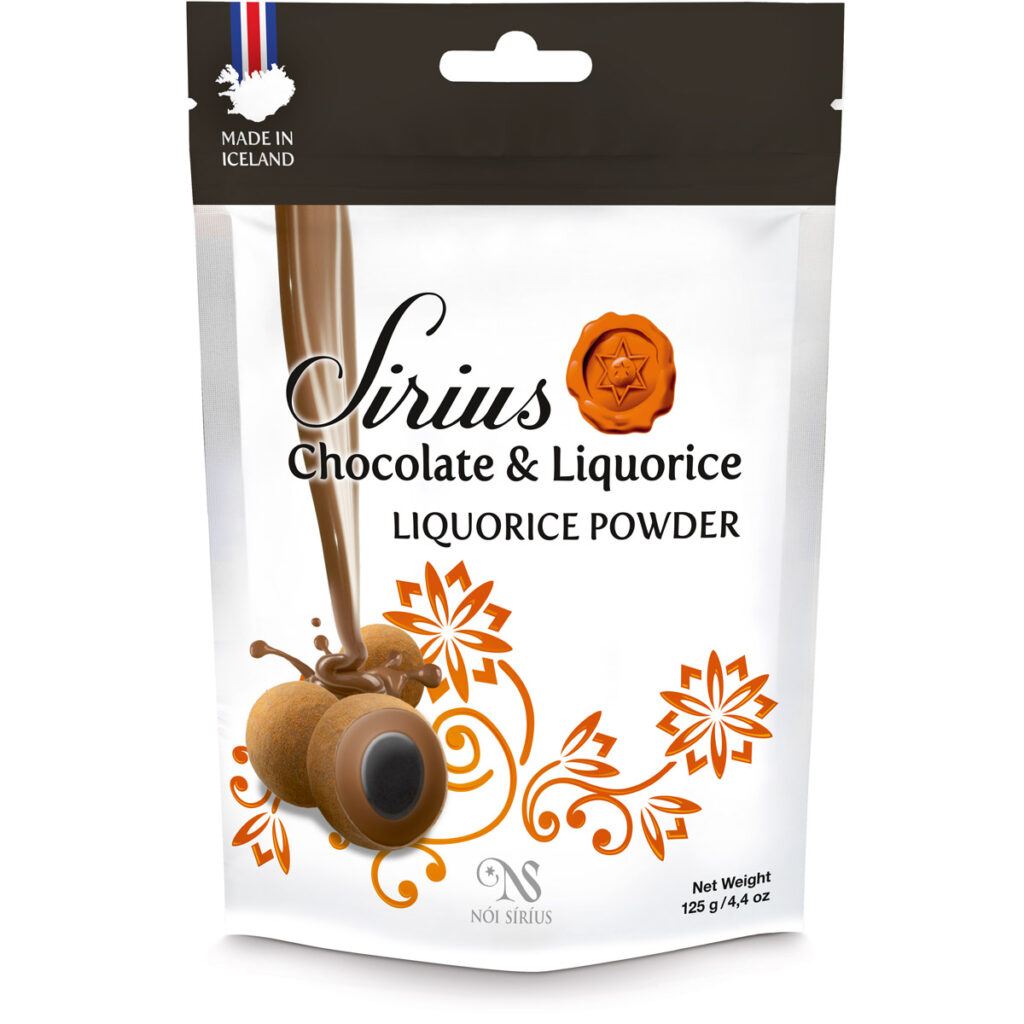 Noi Sirius Liquorice in Milk Chocolate with Liquorice Powder Bag
